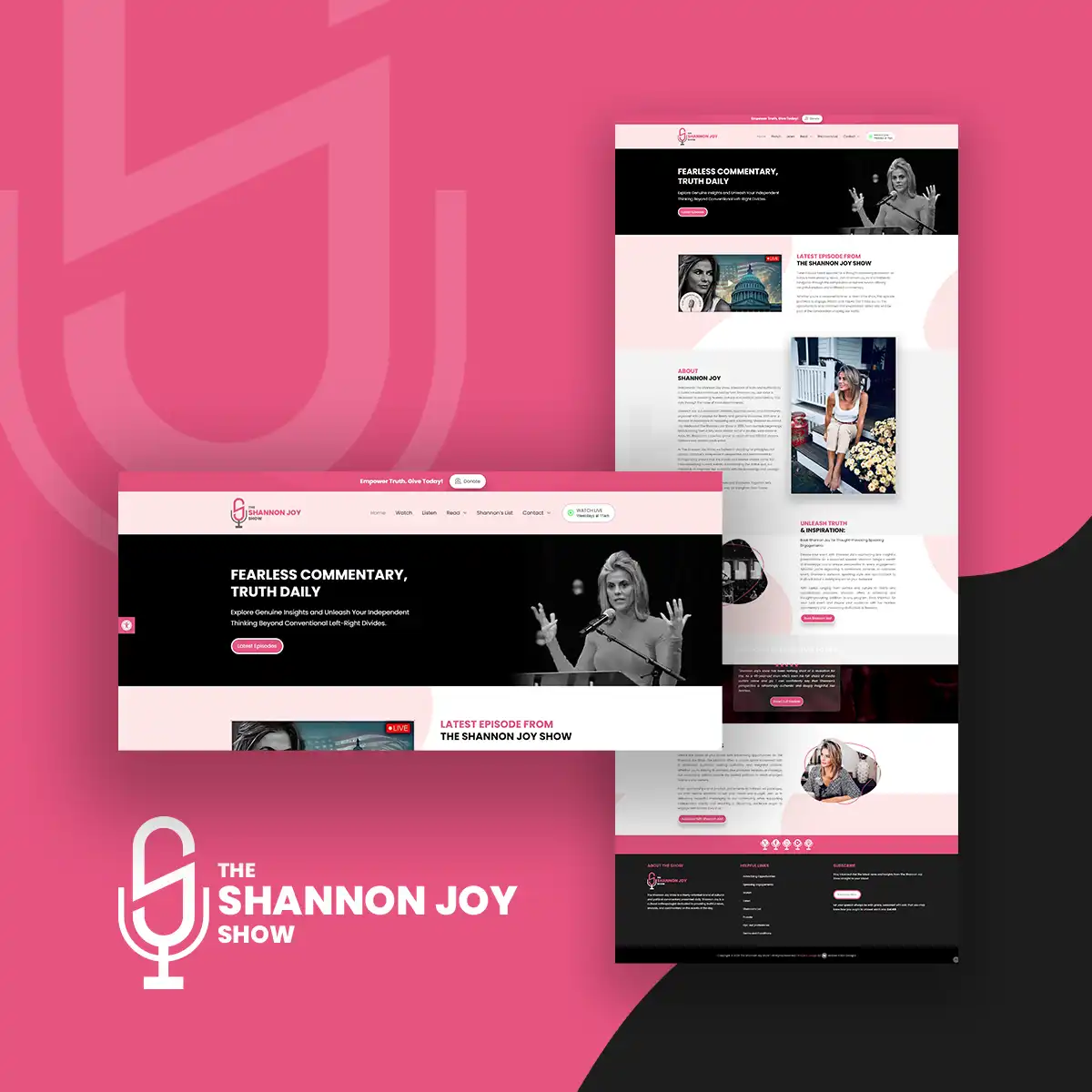 The Shannon Joy Show - New Website Design