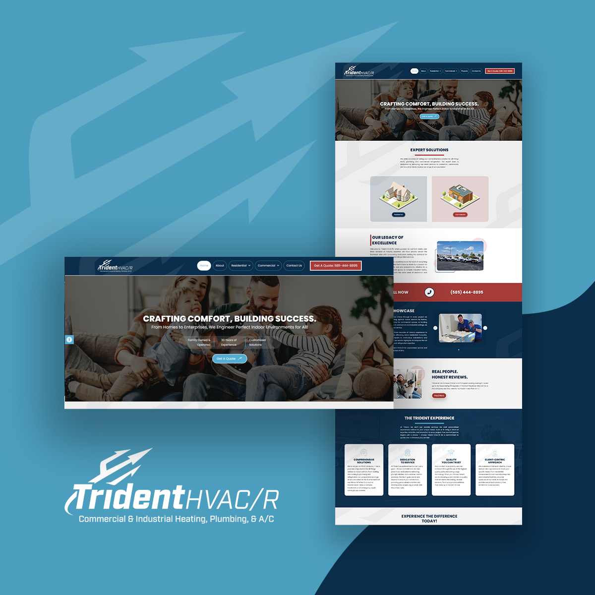Trident HVAC/R - New Website Design