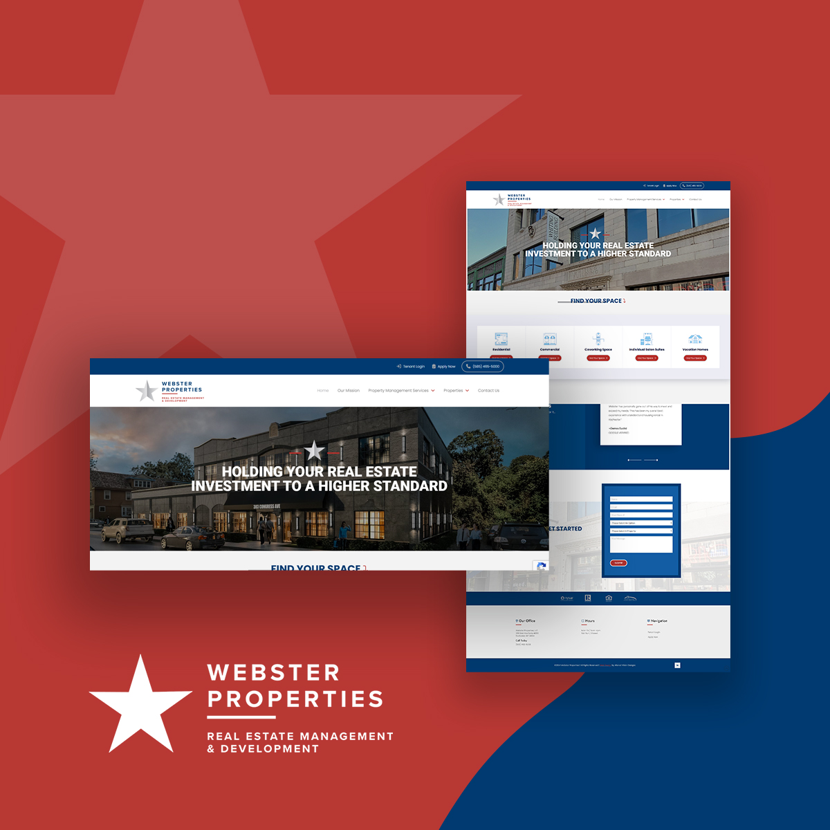 Webster Properties - New Website Design